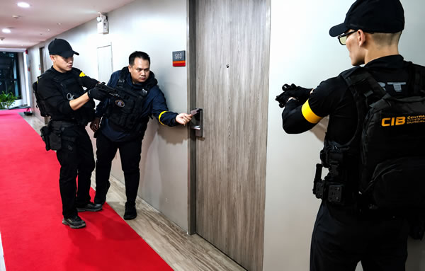 The police again checked an hotel in Bangkok near the place of illegal activities.